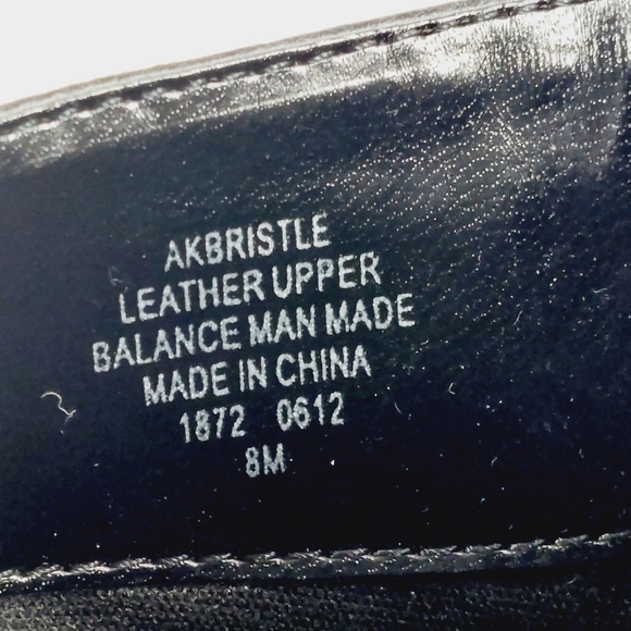 Anne Klein Bristle Black Leather Zip Up Block Heel Ankle Boots F995 - Picture 9 of 12